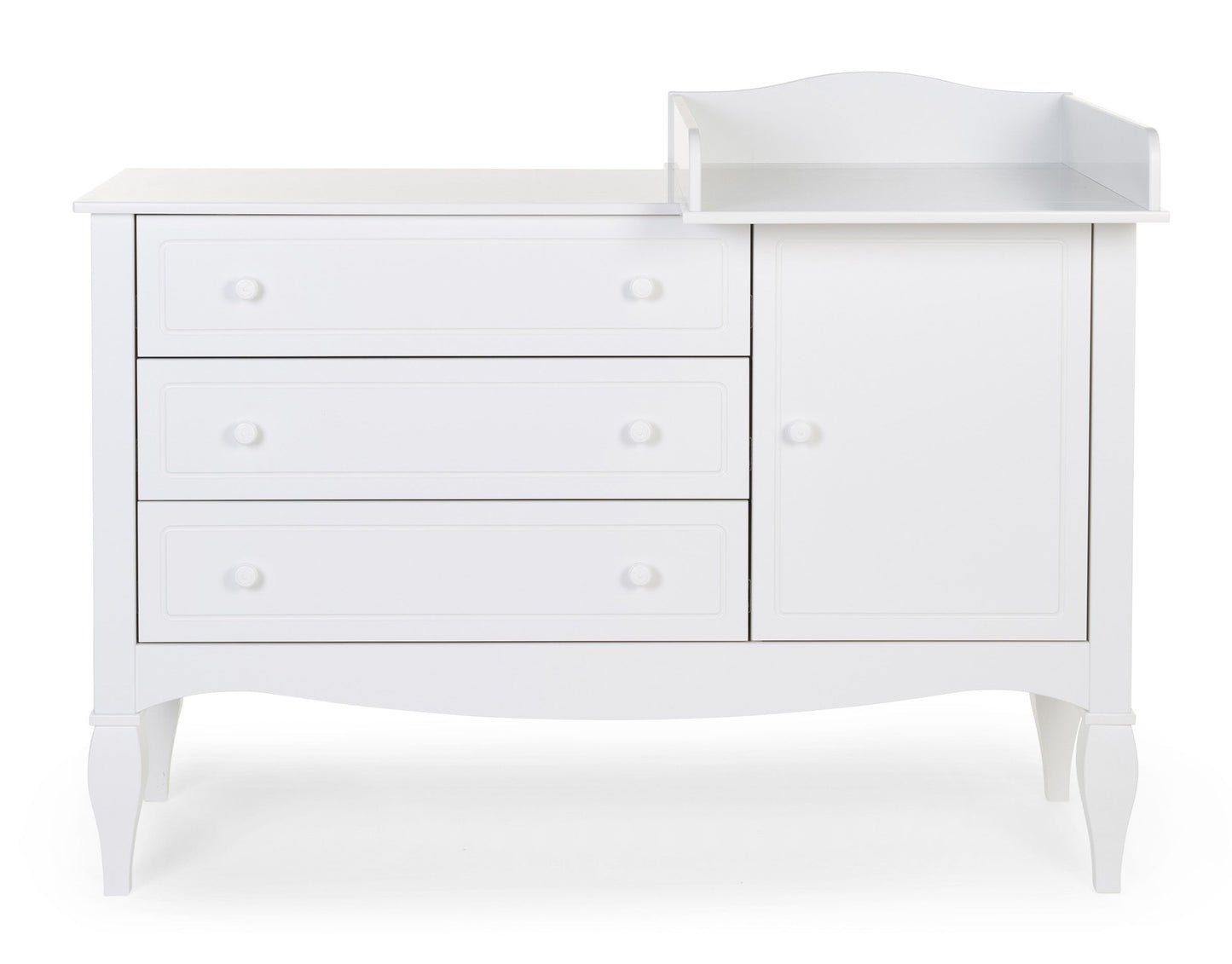 Childhome - Romantic White - Commode - 3 Laden + 1 Deur + Verzorgingsunit